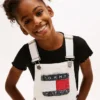 Hilfiger Badge Denim-Latzkleid für Kinder