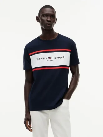 Hilfiger Block Stripe Logo T-Shirt