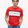 Hilfiger Block Stripe Logo T-Shirt Hilfiger Block Stripe Logo T-Shirt