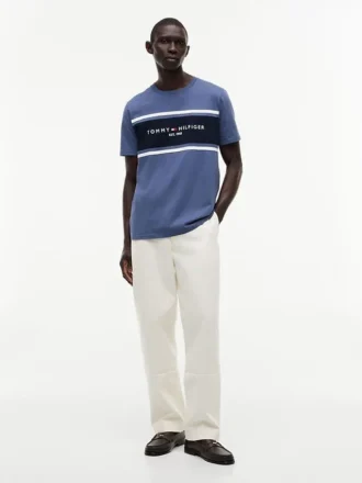 Hilfiger Block Stripe Logo T-Shirt