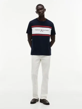 Hilfiger Block Stripe Logo T-Shirt