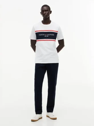 Hilfiger Block Stripe Logo T-Shirt
