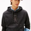 Hilfiger Crest Logo Hoodie in Melange Hilfiger Crest Logo Hoodie in Melange