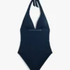 Hilfiger Logo Neckholder-Badeanzug Hilfiger Logo Neckholder-Badeanzug
