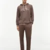 Hilfiger Logo Piqué-Schlaf-Hoodie Hilfiger Logo Piqué-Schlaf-Hoodie