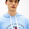Hilfiger Logo Piqué-Schlaf-Hoodie Hilfiger Logo Piqué-Schlaf-Hoodie