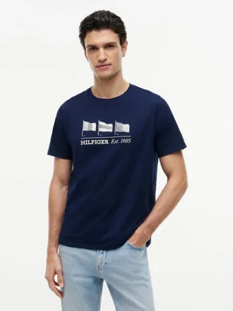 Hilfiger T-Shirt mit Multi-Flag-Logo