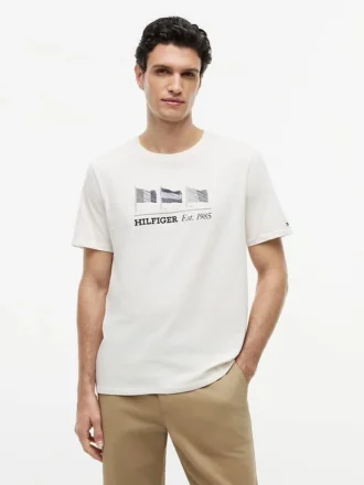 Hilfiger T-Shirt mit Multi-Flag-Logo