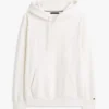 Hoodie aus Velours-Jacquard mit durchgehendem Flaggenlogo Hoodie aus Velours-Jacquard mit durchgehendem Flaggenlogo