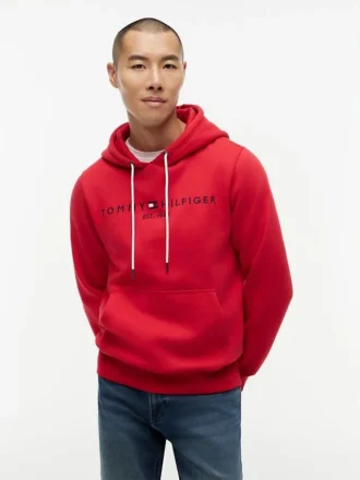 Hoodie mit gesticktem Tommy-Logo