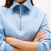 Interlock-Fleece-Sweatshirt mit Viertelreißverschluss Interlock-Fleece-Sweatshirt mit Viertelreißverschluss