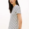 Interlock-Kleid mit Chevron-Streifen Interlock-Kleid mit Chevron-Streifen
