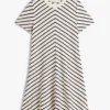 Interlock-Kleid mit Chevron-Streifen Interlock-Kleid mit Chevron-Streifen