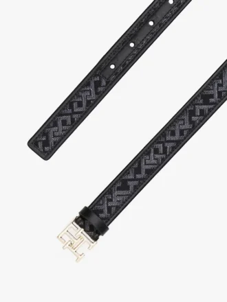 Jacquard-Gürtel mit Monogramm-Schnalle