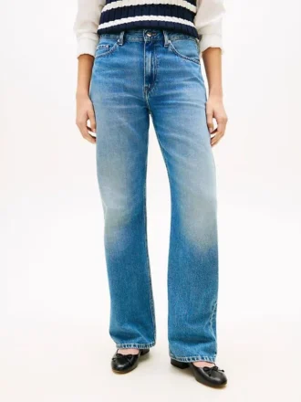 Jeans mit mittlerer Leibhöhe und geradem, lockerem Schnitt