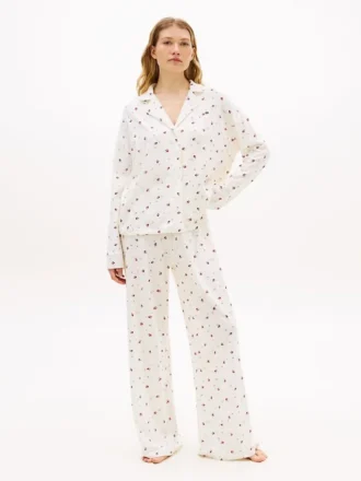 Jersey-Hose mit Blumenprint