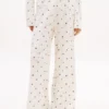 Jersey-Hose mit Blumenprint