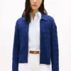 Kabelgestrickte Strickjacke mit Reißverschluss in Boxy-Passform