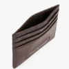 Kartenetui aus genarbtem Leder mit Monogramm