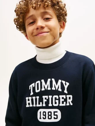 Kinder-Fleece-Sweatshirt mit Logo
