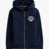 Kinder-Hoodie mit Reißverschluss und Logo Kinder-Hoodie mit Reißverschluss und Logo