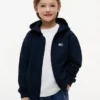 Kinder-Hoodie mit Reißverschluss und tonalen Flaggen