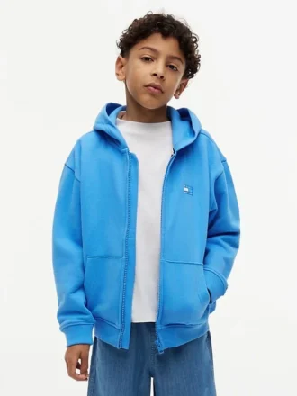 Kinder-Hoodie mit Reißverschluss und tonalen Flaggen Kinder-Hoodie mit Reißverschluss und tonalen Flaggen