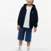 Kinder-Hoodie mit Reißverschluss und tonalen Flaggen