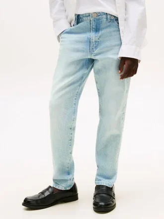 Kinder-Jeans in gebleichter Waschung mit geradem Schnitt