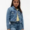 Kinder-Jeansjacke mit gesticktem Stern Kinder-Jeansjacke mit gesticktem Stern