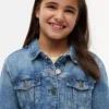Kinder-Jeansjacke mit gesticktem Stern Kinder-Jeansjacke mit gesticktem Stern