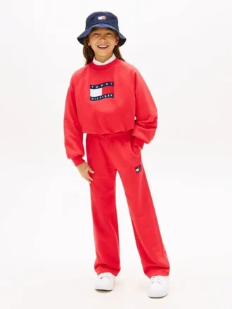 Kinder-Jogginghose mit gewelltem Flaggenlogo