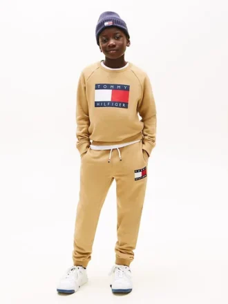 Kinder-Jogginghose mit Logo-Abzeichen