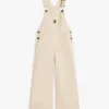Kinder-Latzhose aus Stretch-Denim mit weitem Bein Kinder-Latzhose aus Stretch-Denim mit weitem Bein