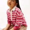 Kinder-Polo-Sweatshirt mit Streifen