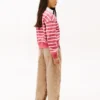 Kinder-Polo-Sweatshirt mit Streifen