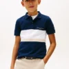 Kinder-Polohemd mit Farbblock-Design Kinder-Polohemd mit Farbblock-Design