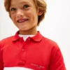 Kinder-Polohemd mit Farbblock-Design Kinder-Polohemd mit Farbblock-Design