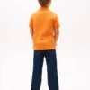 Kinder-Polohemd mit Farbblock-Flaggenmuster aus Stretch Kinder-Polohemd mit Farbblock-Flaggenmuster aus Stretch