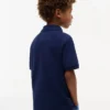 Kinder-Polohemd mit Farbblock-Flaggenmuster aus Stretch Kinder-Polohemd mit Farbblock-Flaggenmuster aus Stretch