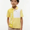 Kinder-Polohemd mit Logo und Farbblock-Design