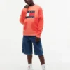 Kinder-Raglan-Sweatshirt mit Tommy-Flag-Logo Kinder-Raglan-Sweatshirt mit Tommy-Flag-Logo
