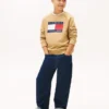Kinder-Raglan-Sweatshirt mit Tommy-Flag-Logo Kinder-Raglan-Sweatshirt mit Tommy-Flag-Logo