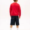 Kinder-Raglan-Sweatshirt mit Tommy-Flag-Logo Kinder-Raglan-Sweatshirt mit Tommy-Flag-Logo
