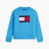 Kinder-Raglan-Sweatshirt mit Tommy-Flag-Logo Kinder-Raglan-Sweatshirt mit Tommy-Flag-Logo