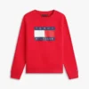 Kinder-Raglan-Sweatshirt mit Tommy-Flag-Logo Kinder-Raglan-Sweatshirt mit Tommy-Flag-Logo