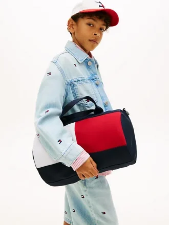 Kinder-Reisetasche mit Colorblock-Flaggenlogo