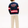 Kinder-Rugby-Polo mit Logo-Grafik und Streifen Kinder-Rugby-Polo mit Logo-Grafik und Streifen