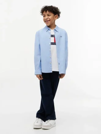 Kinder-Stretch-Oxford-Hemd