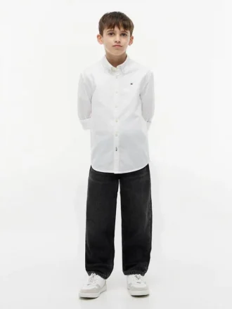 Kinder-Stretch-Oxford-Hemd